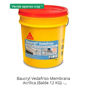 Baucryl Vedafriso Membrana Acrílica (Balde 12 KG) - QUIMICRYL